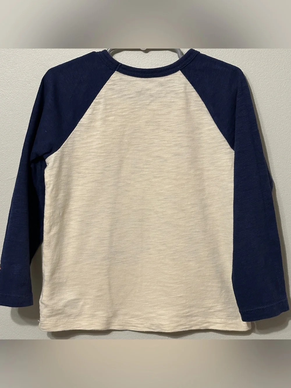 GAP boys navy and cream color Superman graphic long sleeve T-Shirt. Size 4T